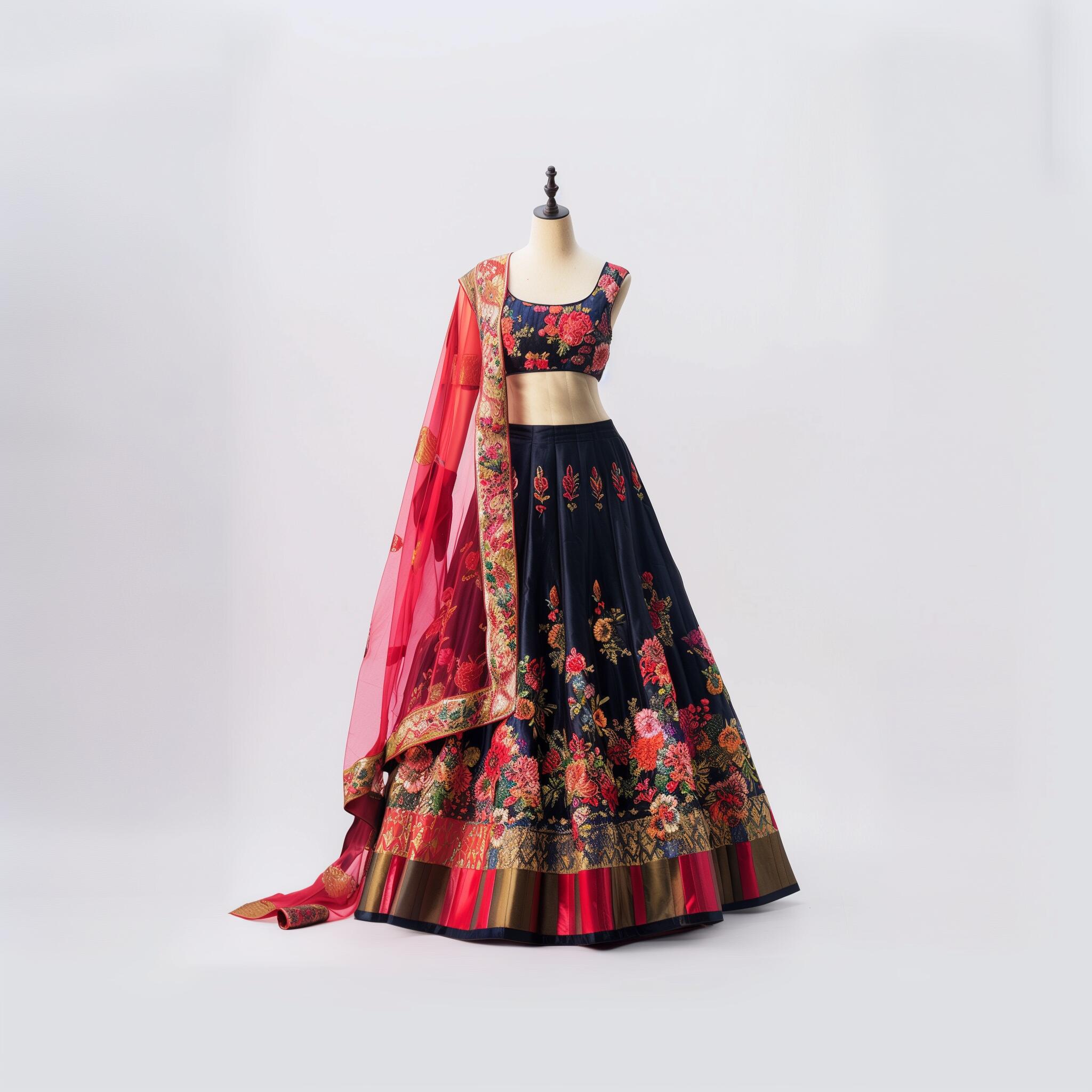 floral lehenga