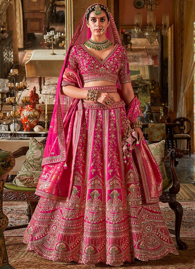 The heavy pink lehenga